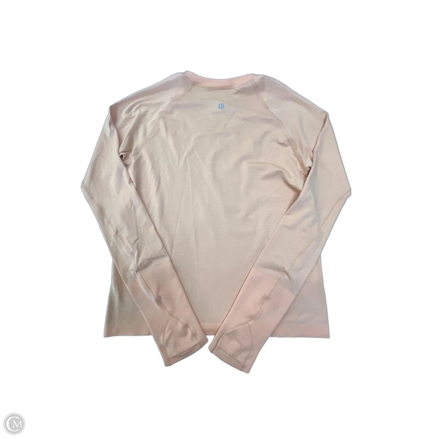 Athletic Top Long Sleeve Crewneck By Lululemon In Orange, Size: M
