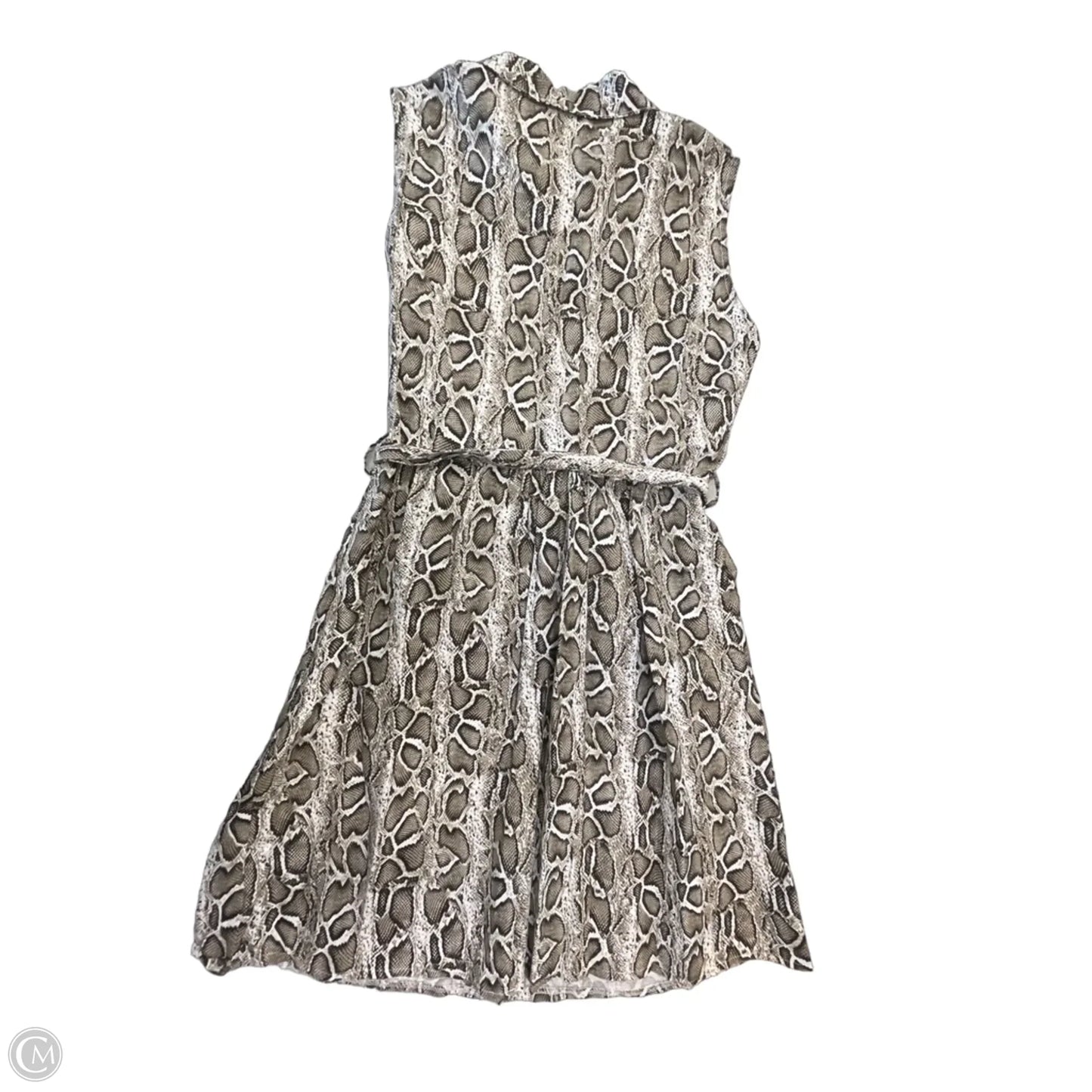 Dress Casual Midi By Clothes Mentor In Snakeskin Print, Size: L