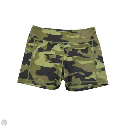 Athletic Shorts By Zyia In Camouflage Print, Size: 1x