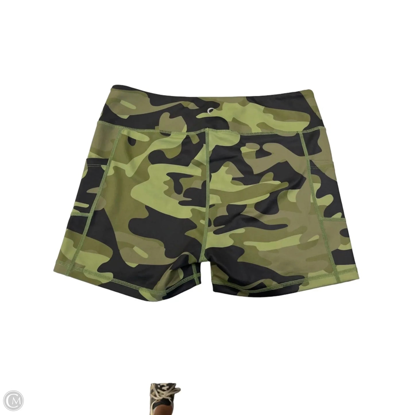 Athletic Shorts By Zyia In Camouflage Print, Size: 1x