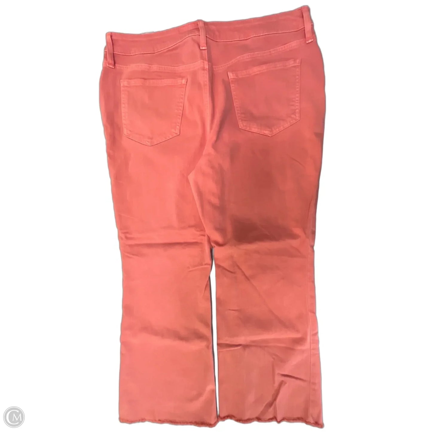 Jeans Cropped By Chicos In Orange Denim, Size: 12p