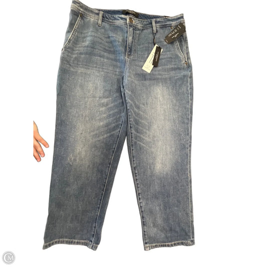 Jeans Cropped By Liverpool In Blue Denim, Size: 16