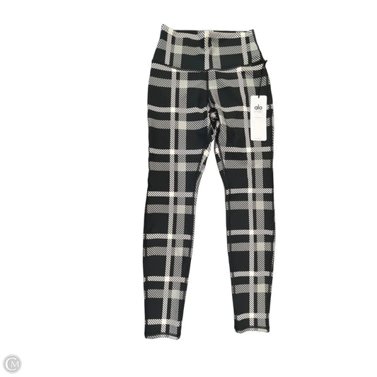 Athletic Leggings By Alo In Checkered Pattern, Size: M
