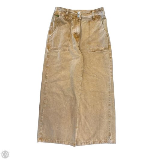 Jeans Wide Leg By Frnch In Yellow Denim, Size: 4