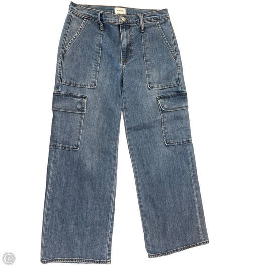 Jeans Wide Leg By Hudson In Blue Denim, Size: 6