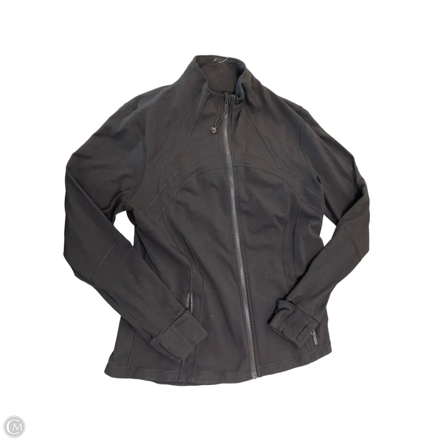 Athletic Jacket By Lululemon In Black, Size: Xl