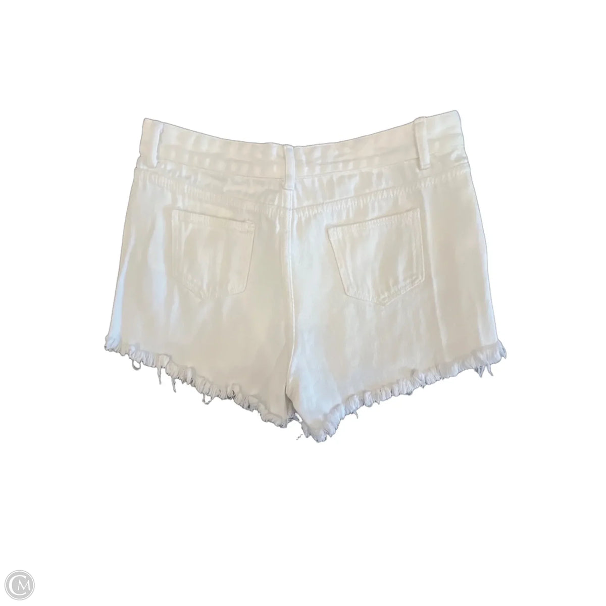Shorts By Shein In White Denim, Size: L