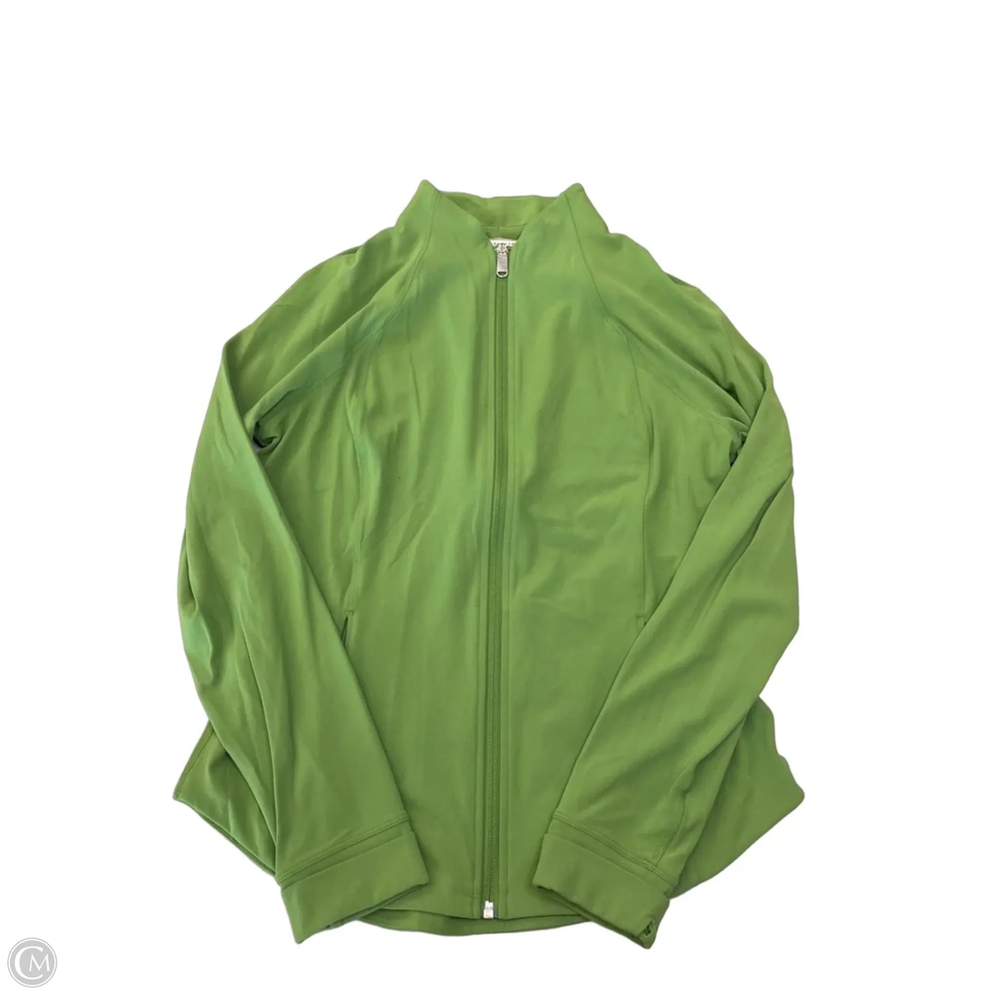 Athletic Jacket By Athleta In Green, Size: L