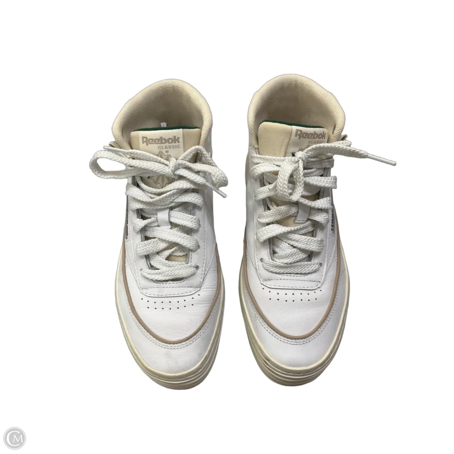 Shoes Sneakers Platform By Reebok In Green & White, Size: 7.5