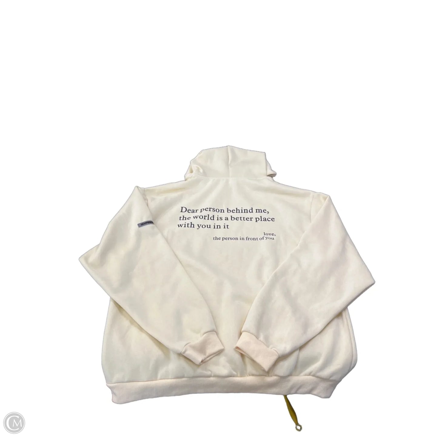 Sweatshirt Hoodie By Clothes Mentor In Yellow, Size: 3x