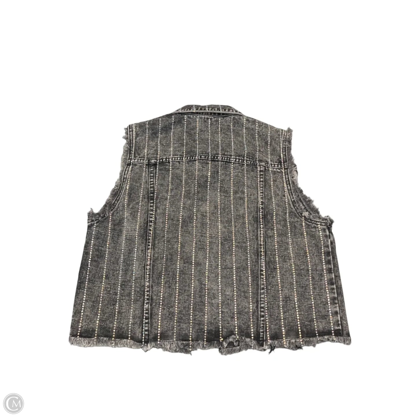 Vest Other By Vervet In Black Denim, Size: S