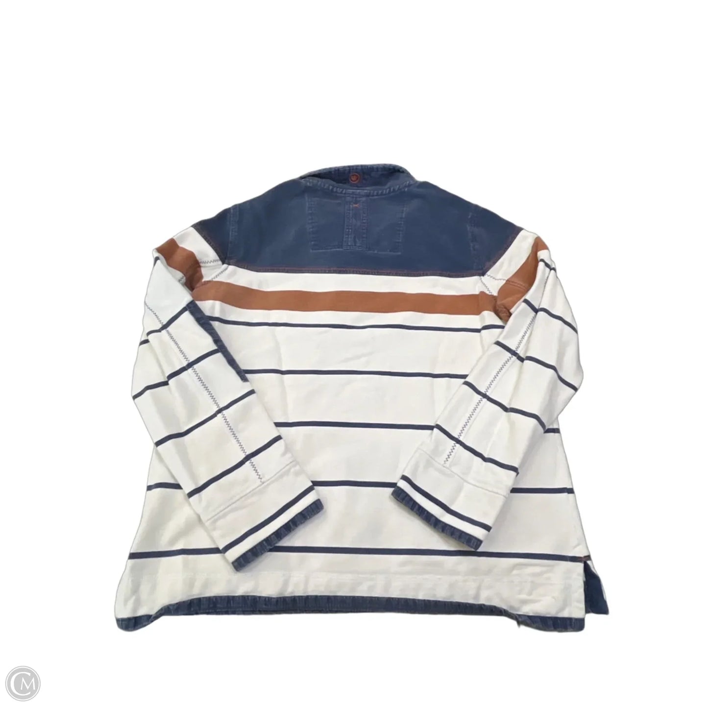 Sweatshirt Collar By Fatface In Striped Pattern, Size: L