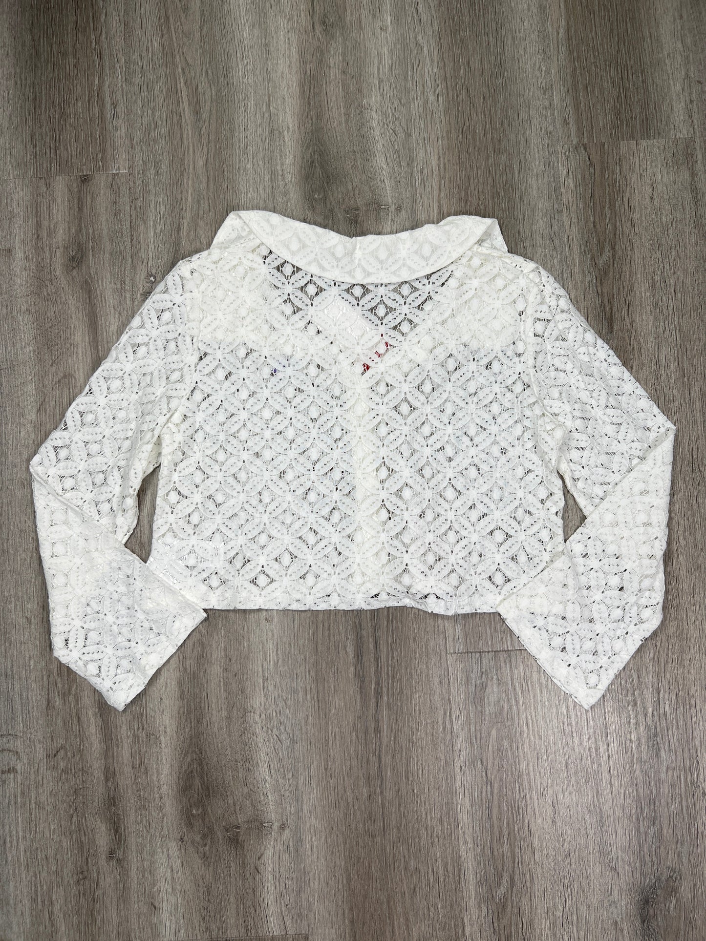 White Top Long Sleeve Q2, Size L