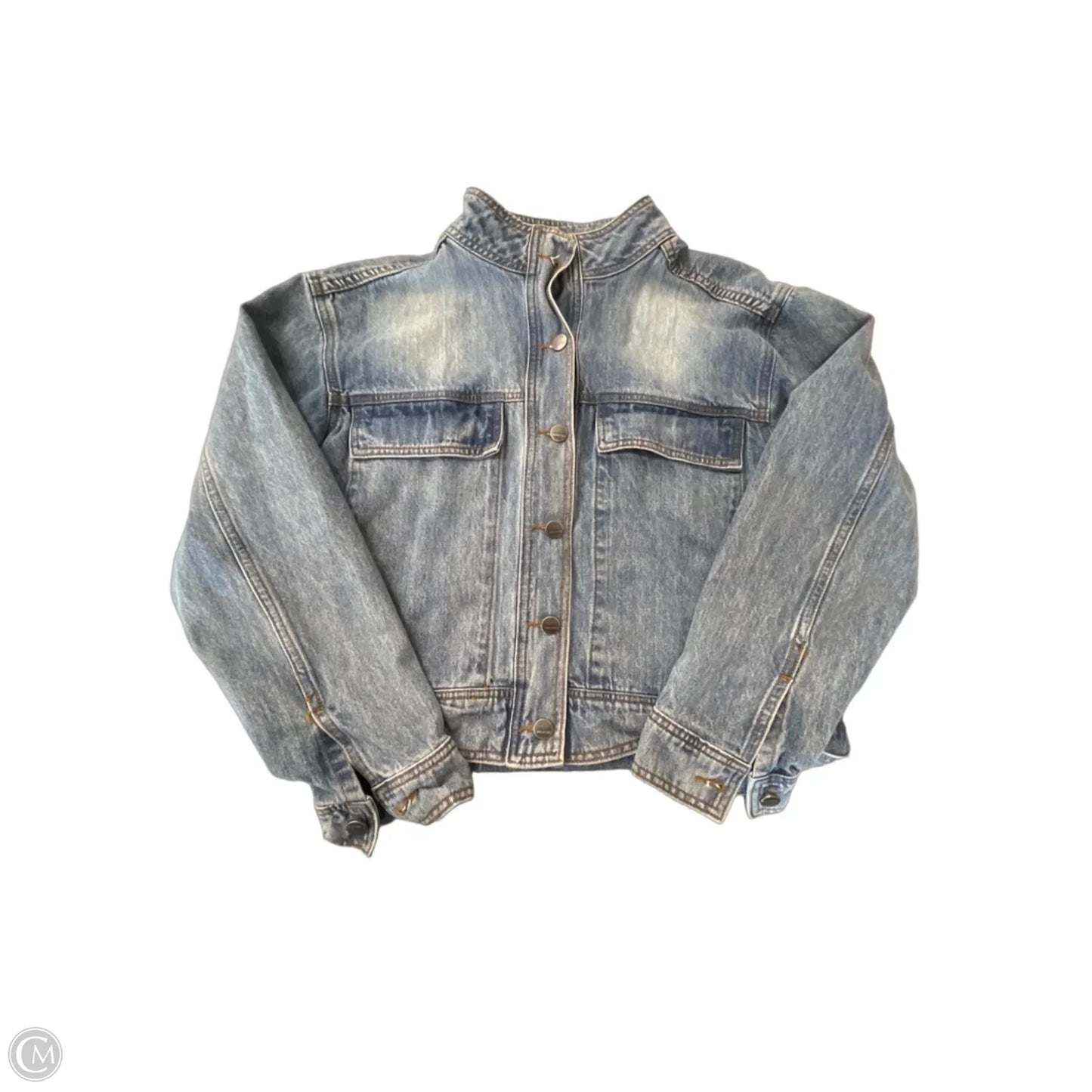 Jacket Denim By Industry In Blue Denim, Size: L