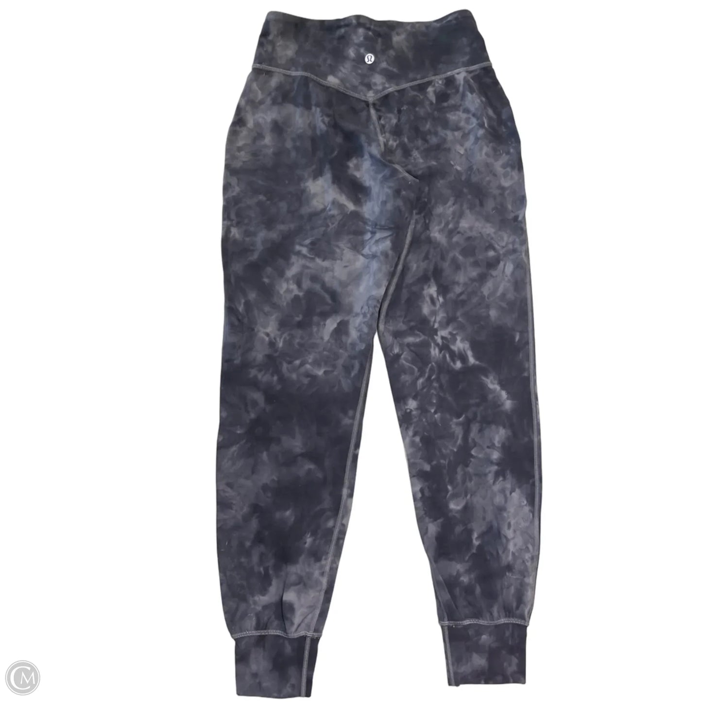 Athletic Pants By Lululemon In Black & Grey, Size: S