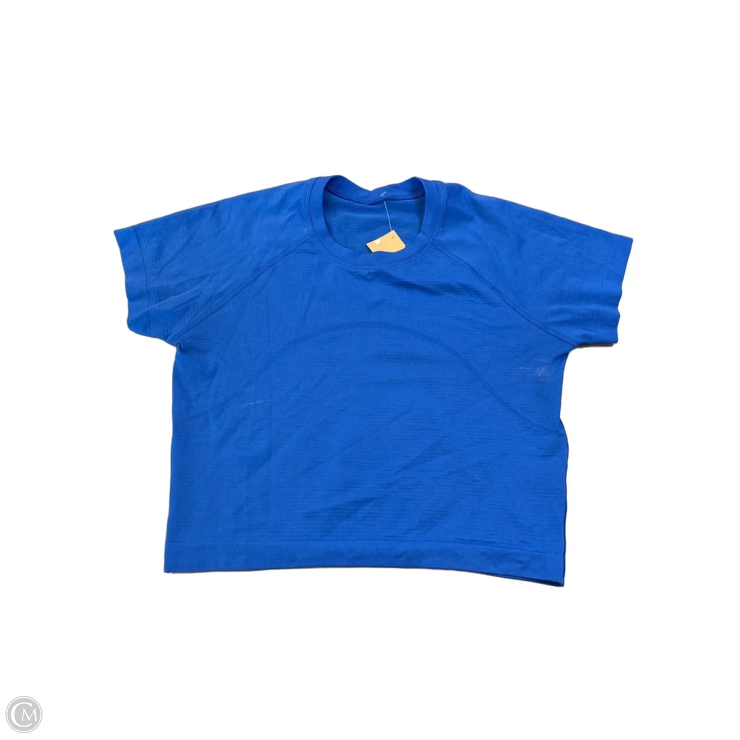 Athletic Top Short Sleeve By Lululemon In Blue, Size: S