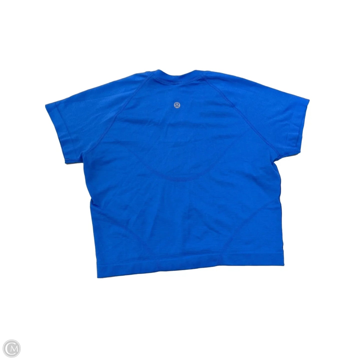 Athletic Top Short Sleeve By Lululemon In Blue, Size: S
