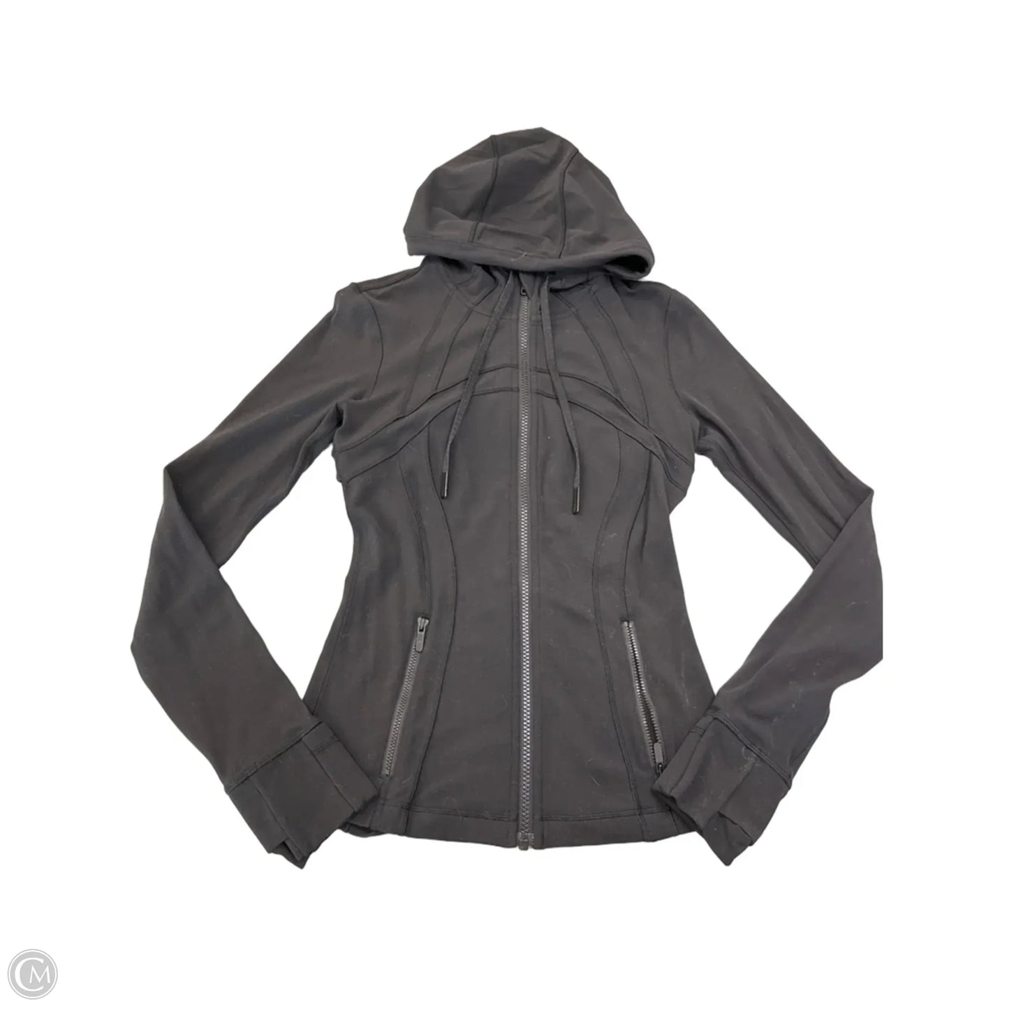 Athletic Jacket By Lululemon In Black, Size: S