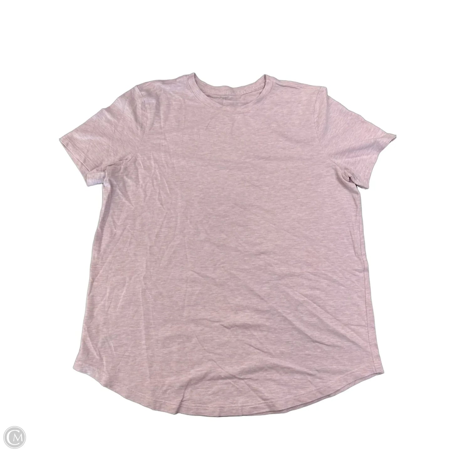 Athletic Top Short Sleeve By Lululemon In Pink, Size: S