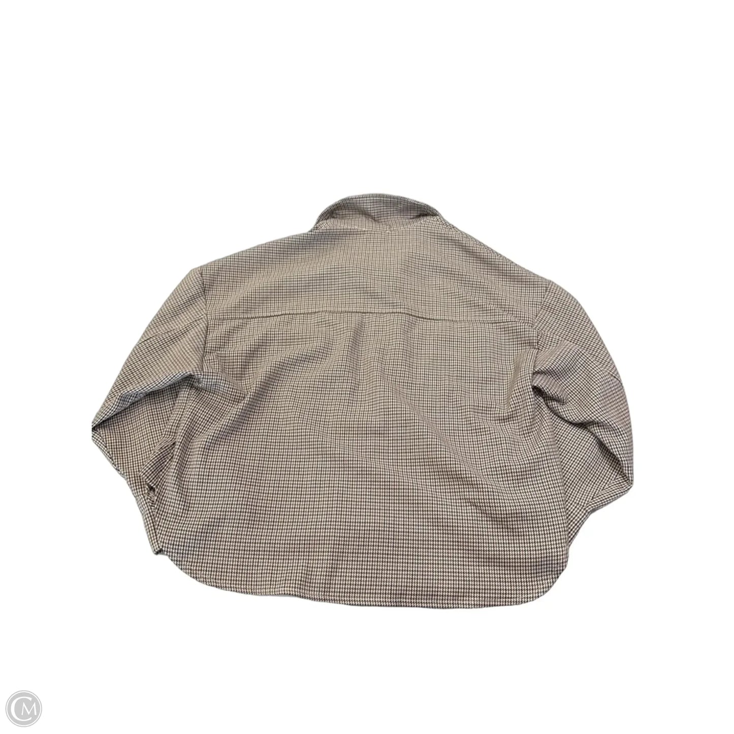 Jacket Shirt By Dress Forum In Checkered Pattern, Size: S