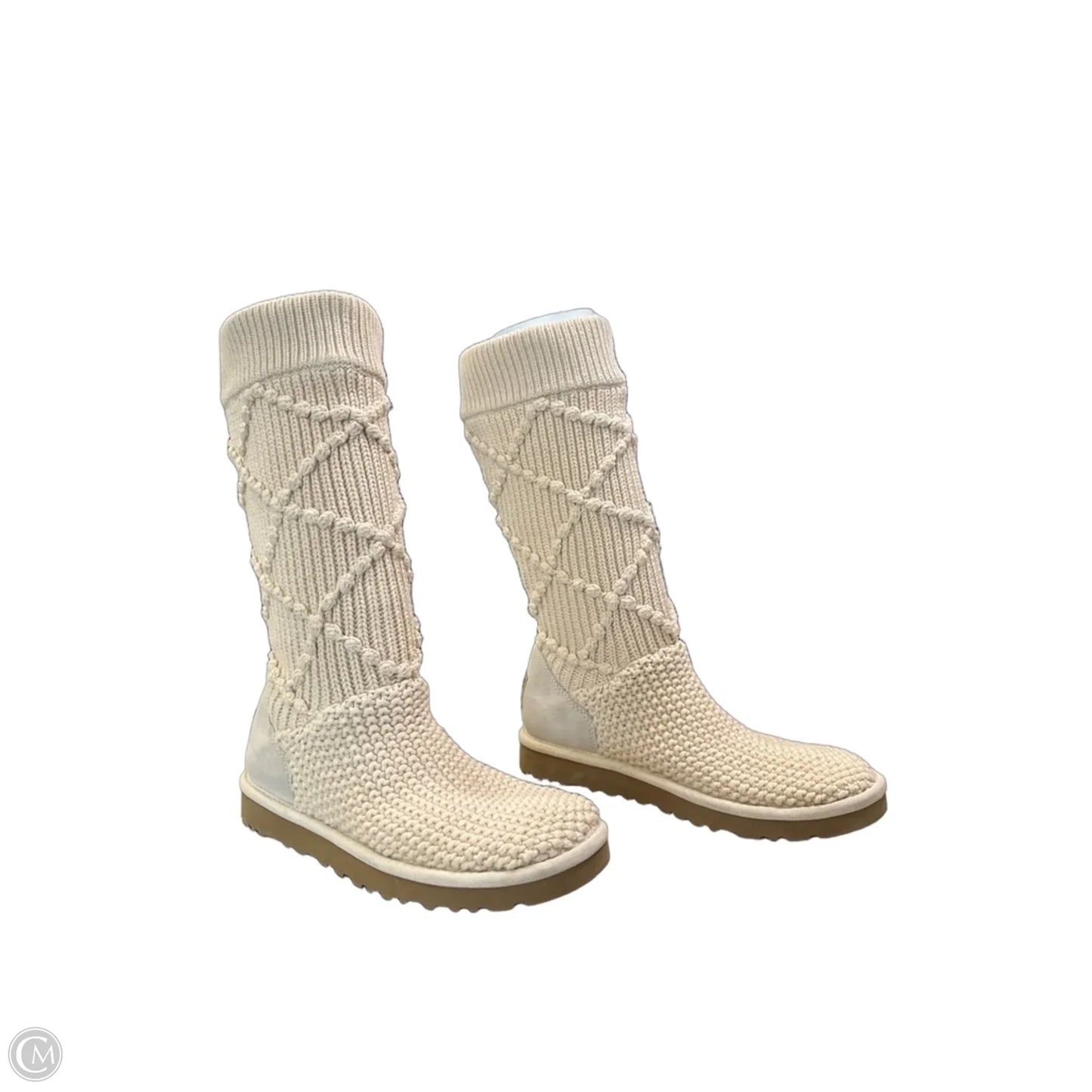 Boots Designer By Ugg In Cream, Size: 7