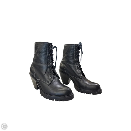 Boots Ankle Heels By Via Spiga In Black, Size: 7.5