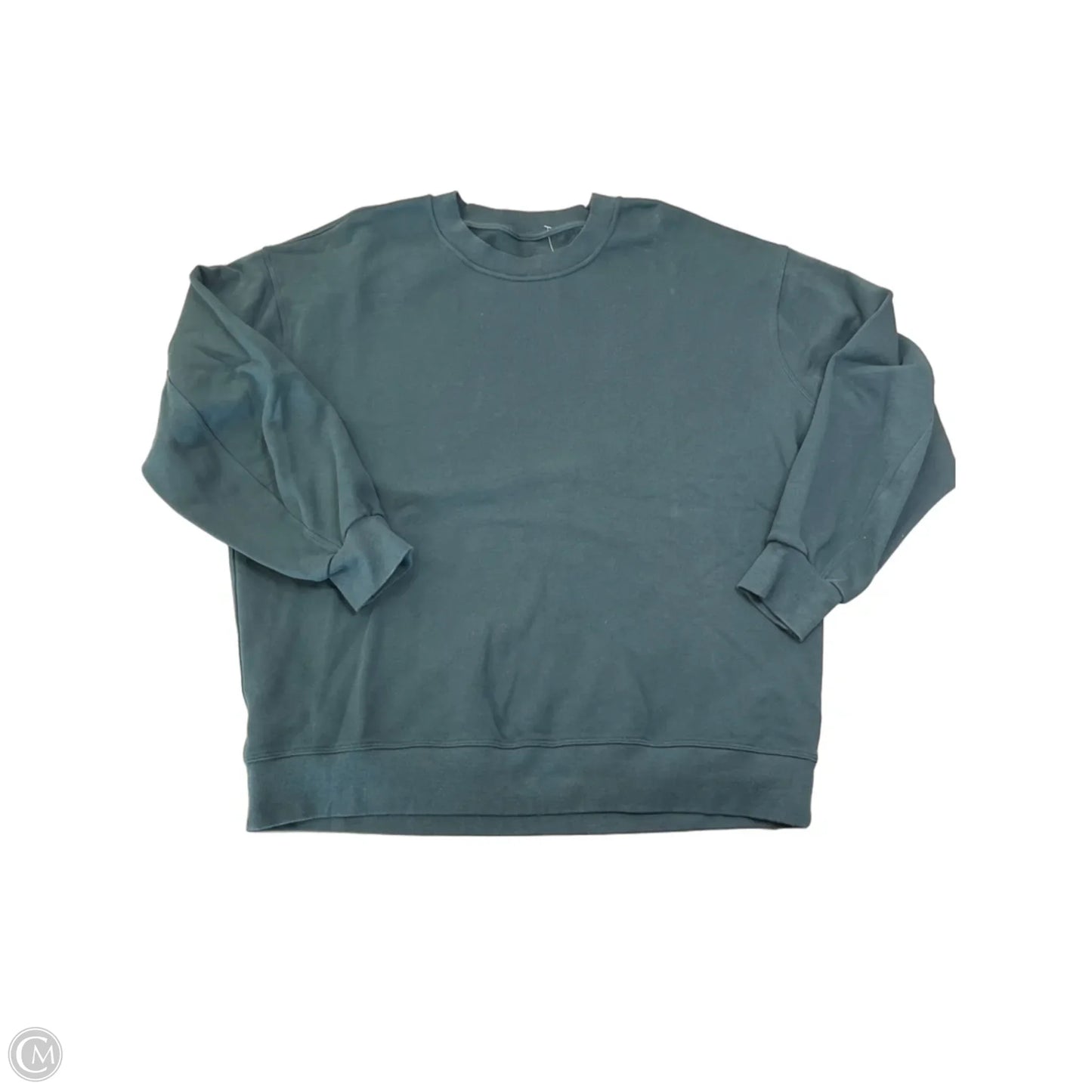 Athletic Sweatshirt Crewneck By Lululemon In Teal, Size: L