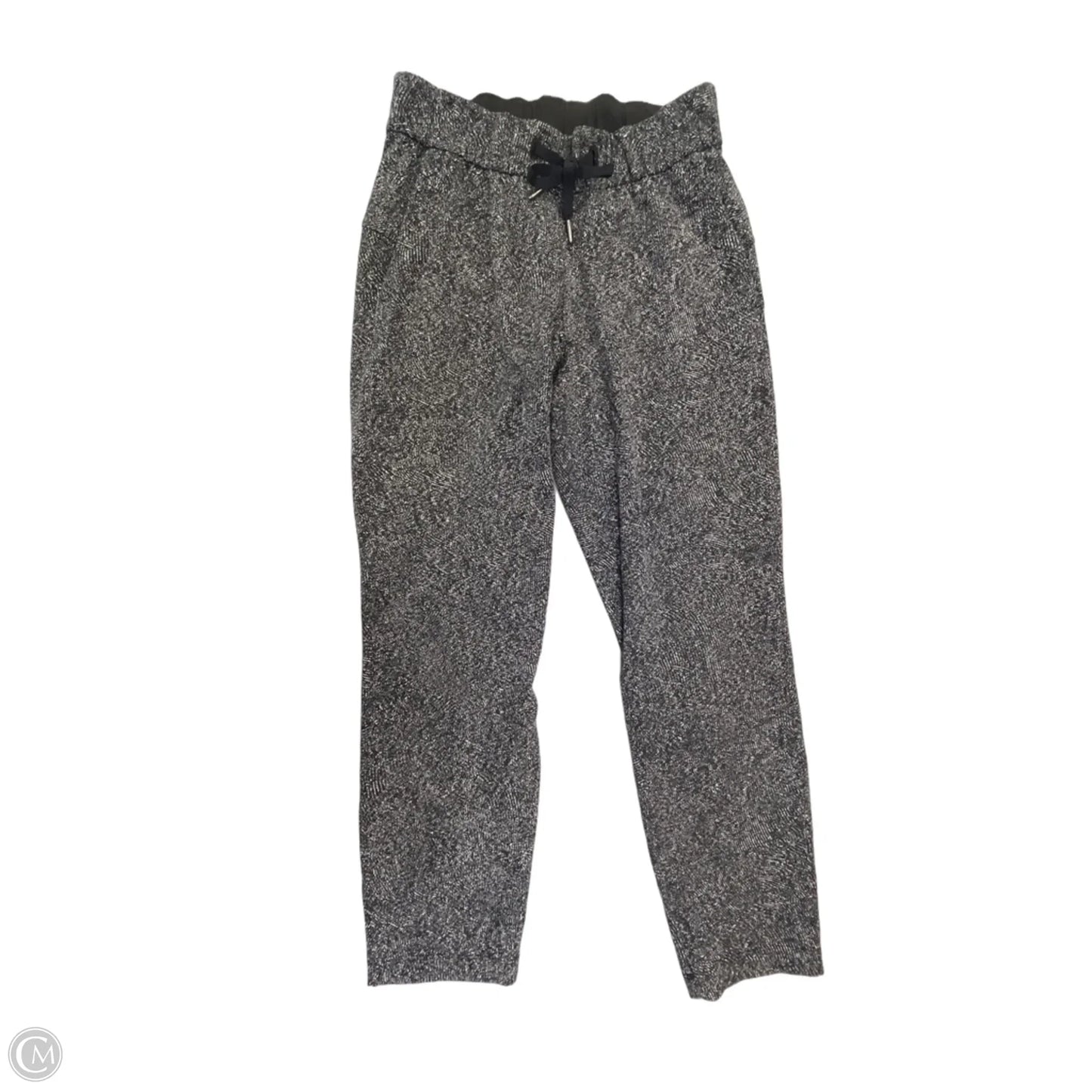 Athletic Pants By Lululemon In Black & White, Size: S