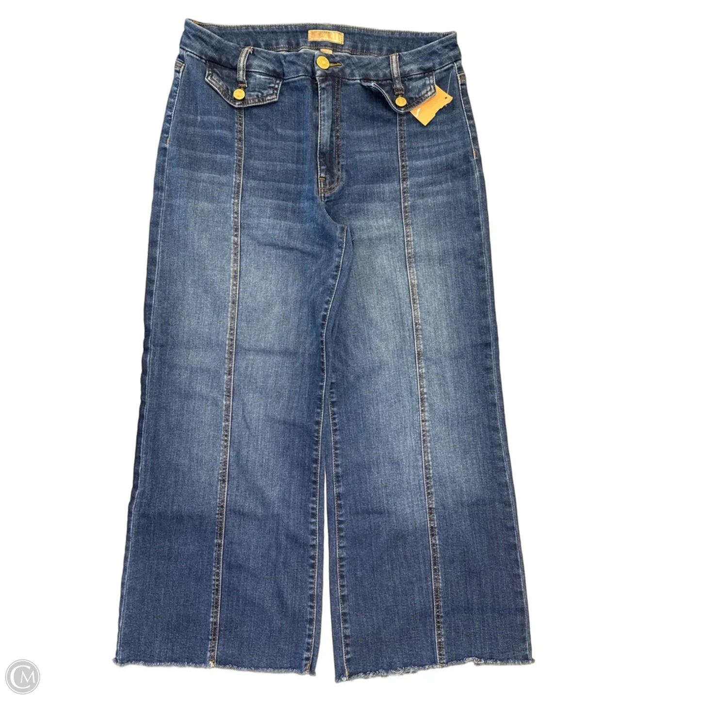 Jeans Wide Leg By Kut In Blue Denim, Size: 10