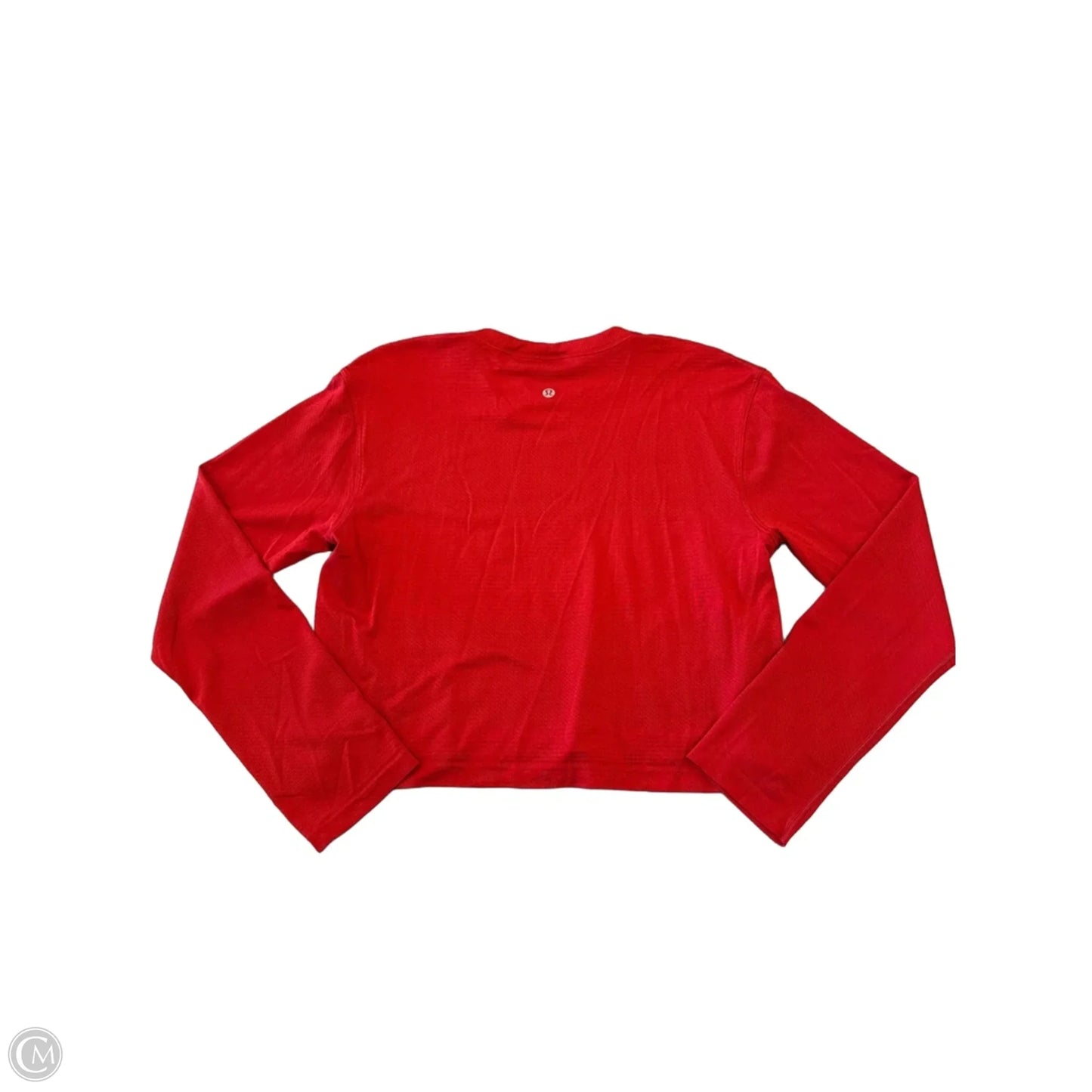 Athletic Top Long Sleeve Crewneck By Lululemon In Red, Size: S