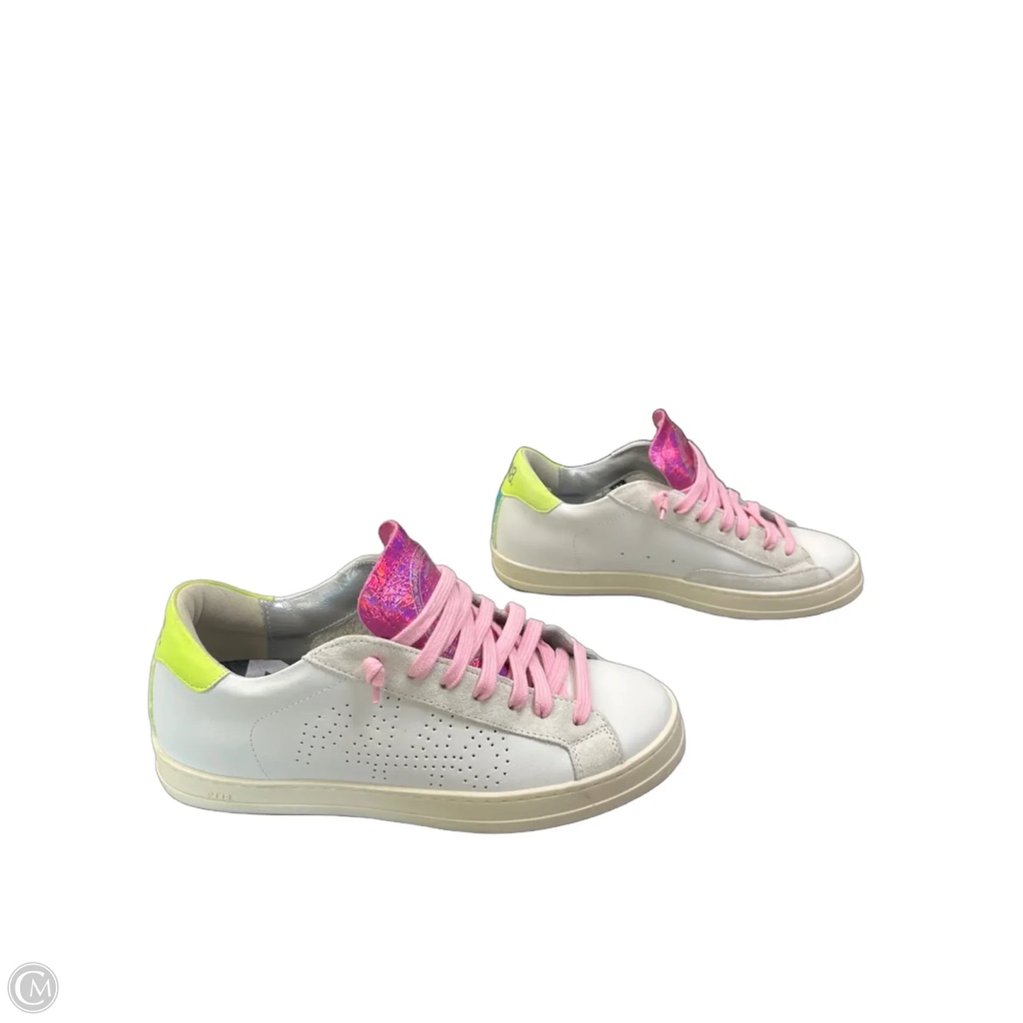 Shoes Sneakers By P448 In Green & Pink, Size: 6