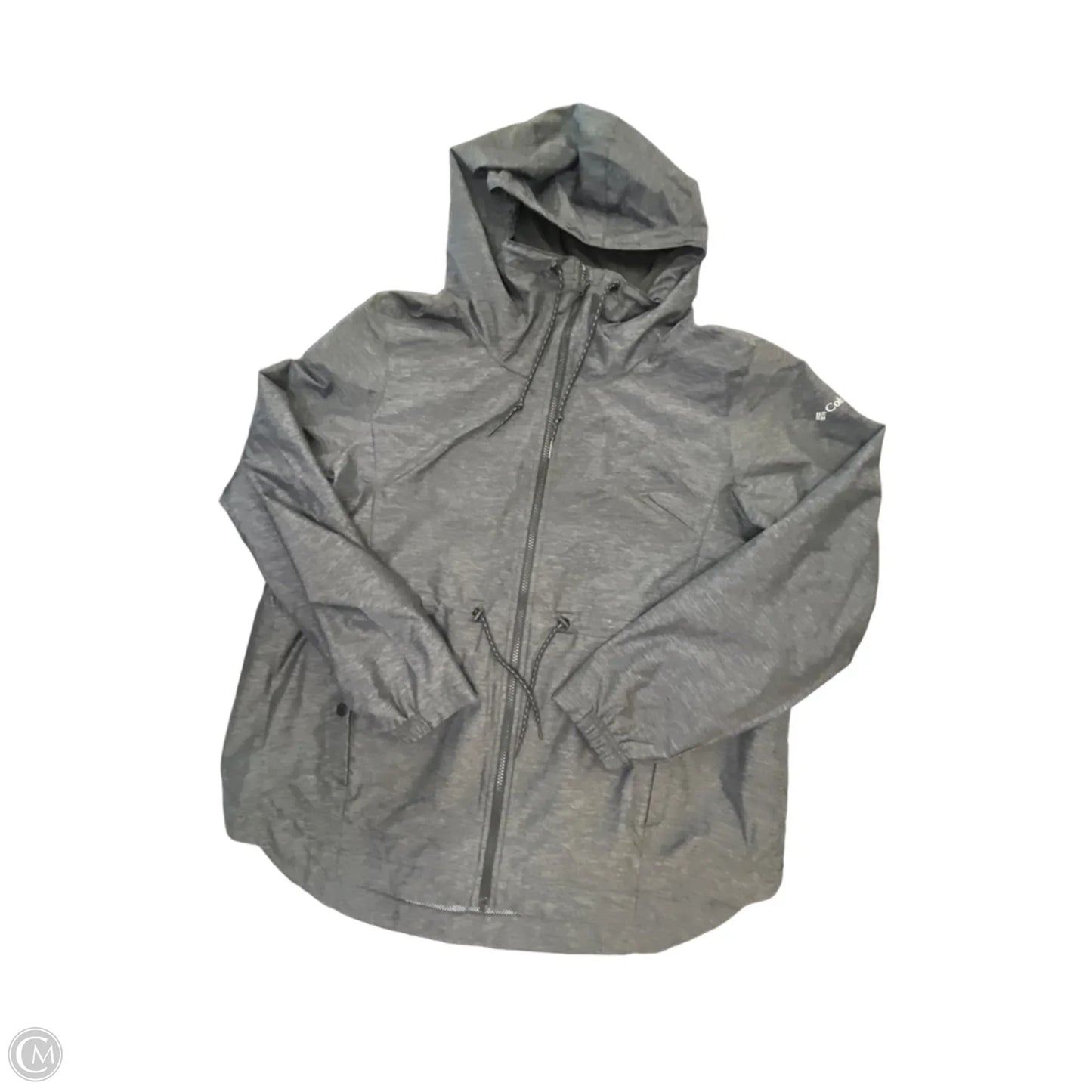 Jacket Windbreaker By Columbia In Grey, Size: Xl