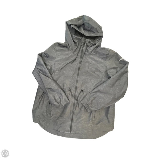Jacket Windbreaker By Columbia In Grey, Size: Xl