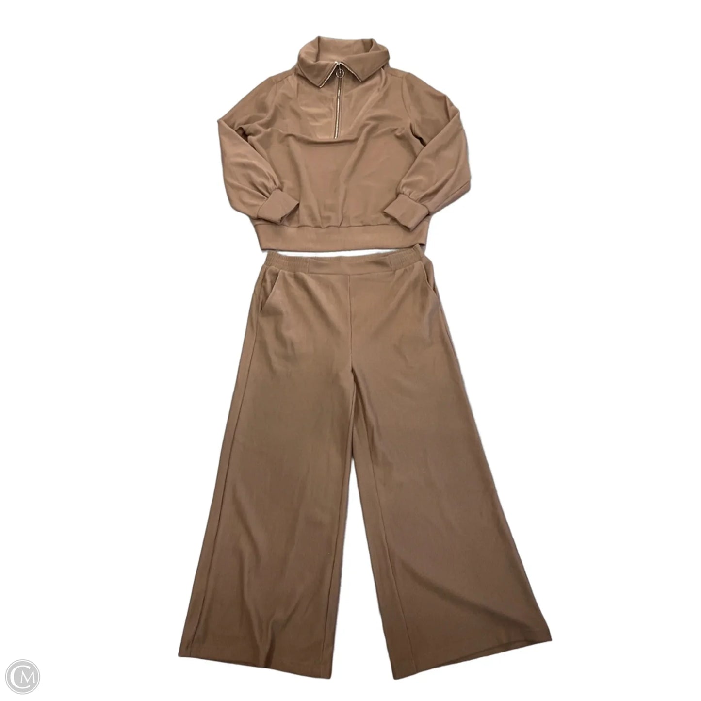 Pants Set 2pc By Umgee In Brown, Size: 1x