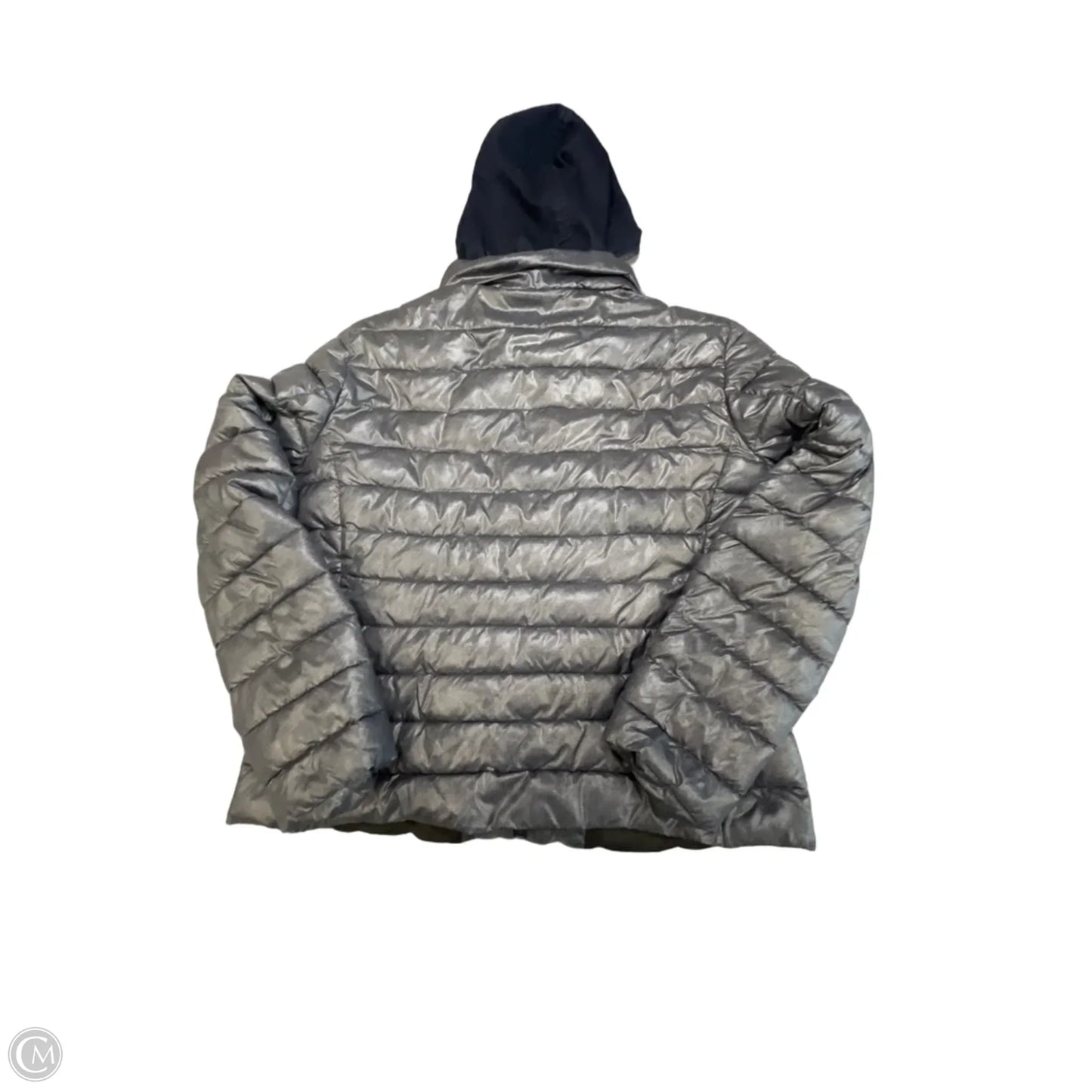 Coat Puffer & Quilted By Charlie B In Grey, Size: L