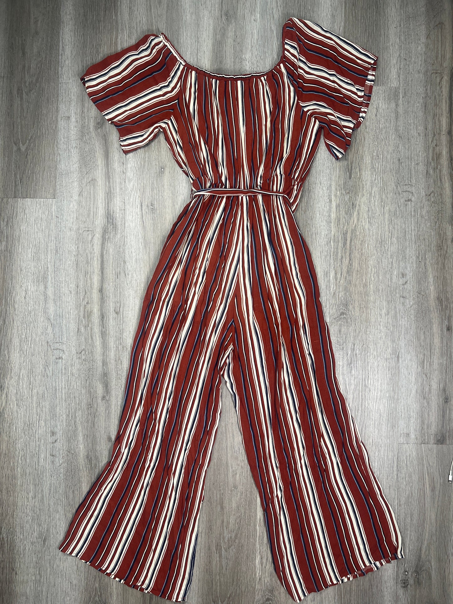 Striped Pattern Jumpsuit a beautiful soul , Size 1x