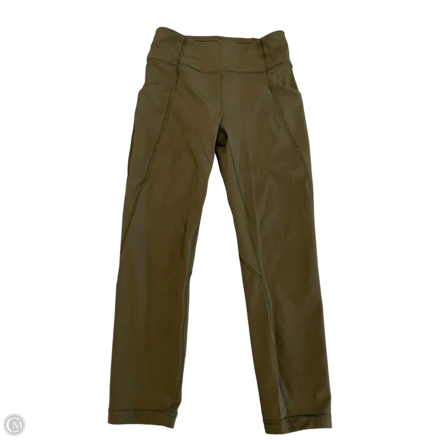 Athletic Leggings By Lululemon In Green, Size: S