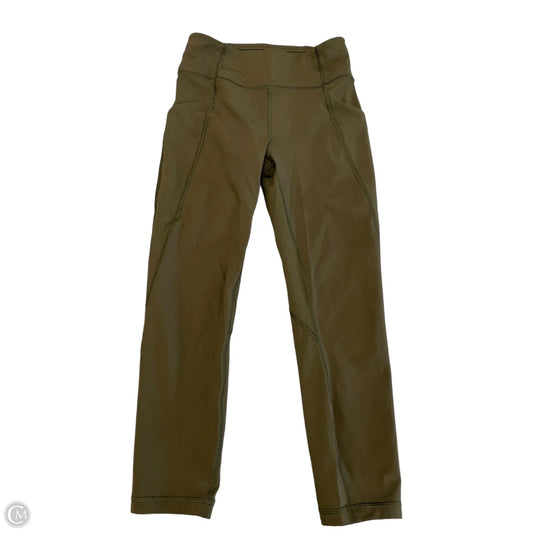 Athletic Leggings By Lululemon In Green, Size: S
