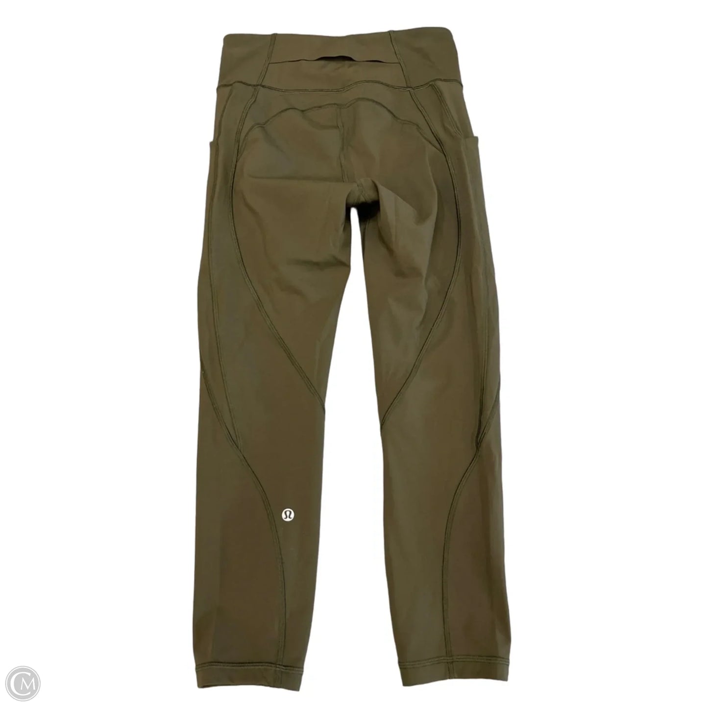 Athletic Leggings By Lululemon In Green, Size: S
