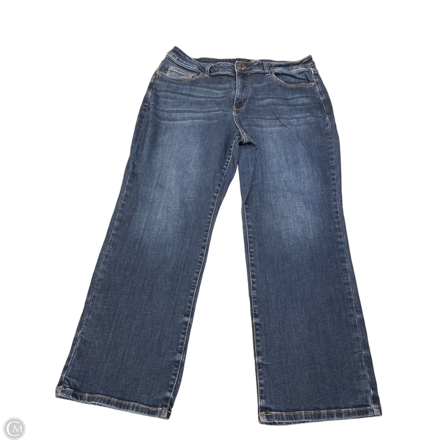 Jeans Straight By Judy Blue In Blue Denim, Size: 20