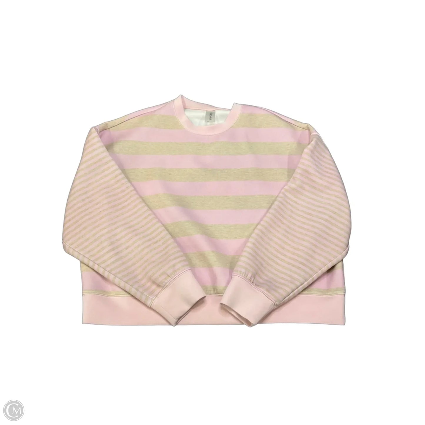 Sweatshirt Crewneck By As Revival In Striped Pattern, Size: M