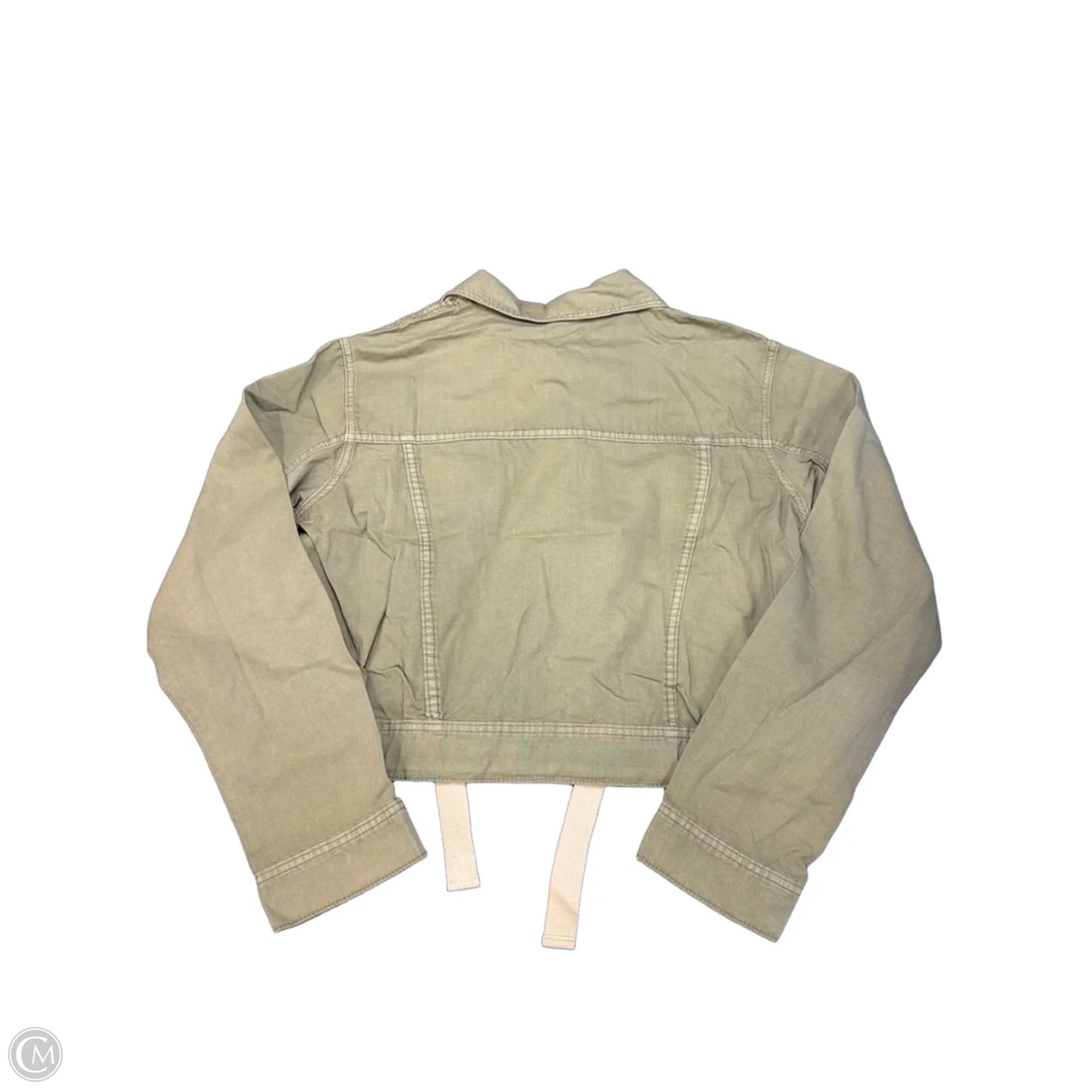Jacket Shirt By Hem & Thread In Green, Size: L