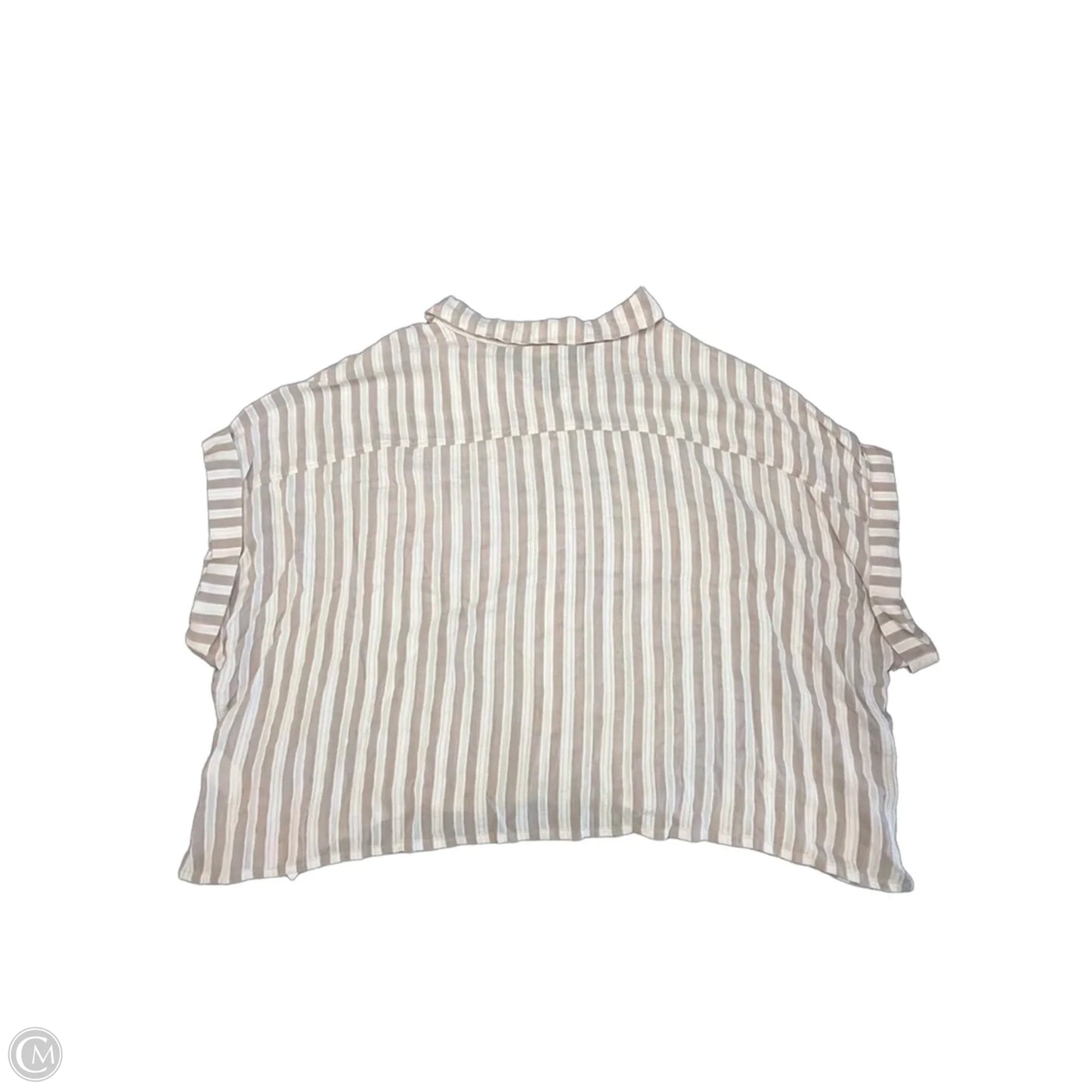 Top Short Sleeve By Arula In Striped Pattern, Size: 1x