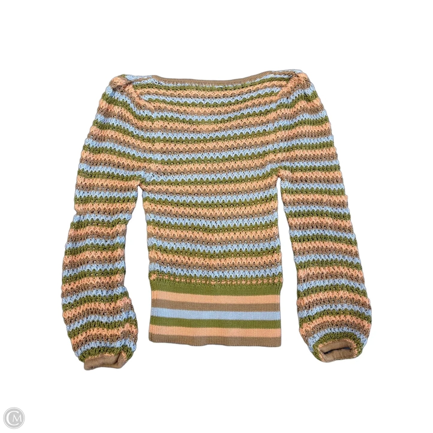 Sweater By Willow & Root In Striped Pattern, Size: M