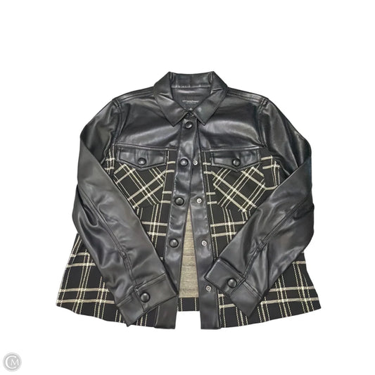 Jacket Shirt By Liverpool In Black & Brown, Size: Xs