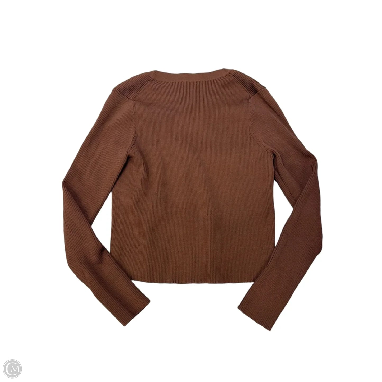 Top Long Sleeve By Halogen In Brown, Size: L