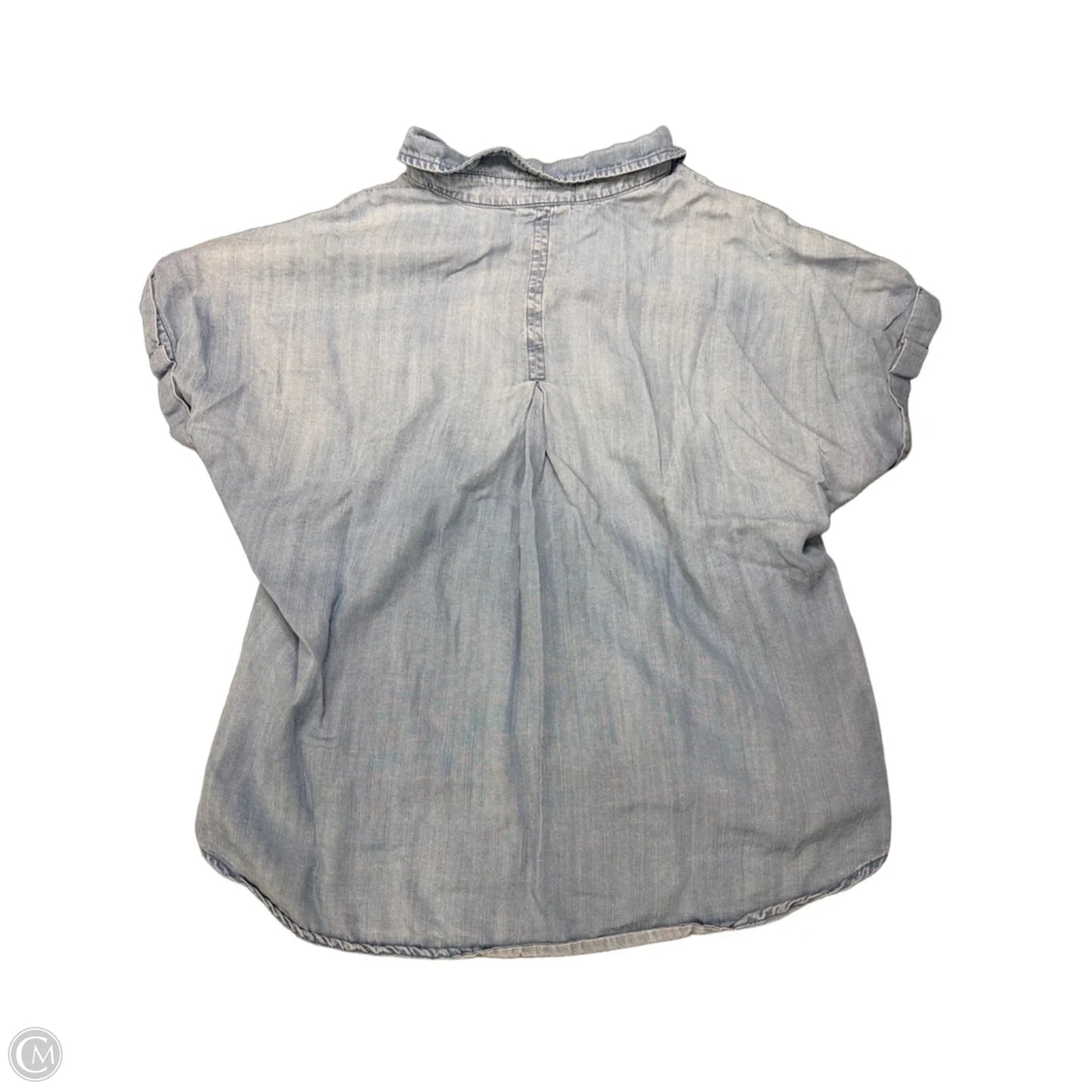 Top Short Sleeve By Cloth & Stone In Blue, Size: L