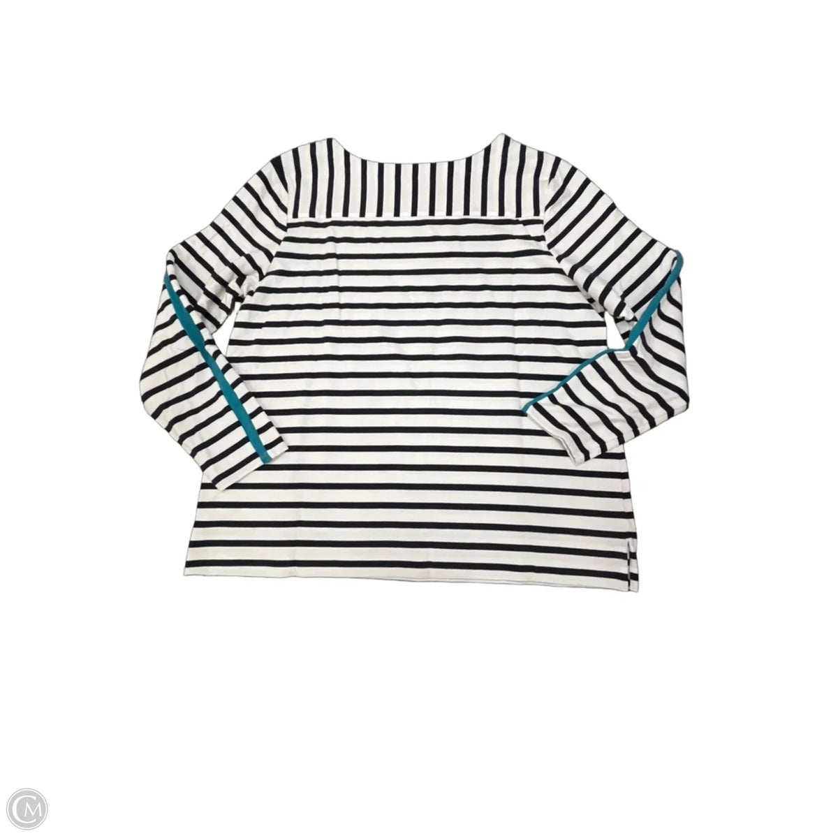 Top Long Sleeve By Chicos In Striped Pattern, Size: Xl