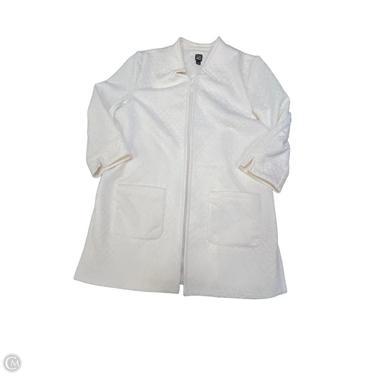Cardigan By Roz And Ali In Ivory, Size: L