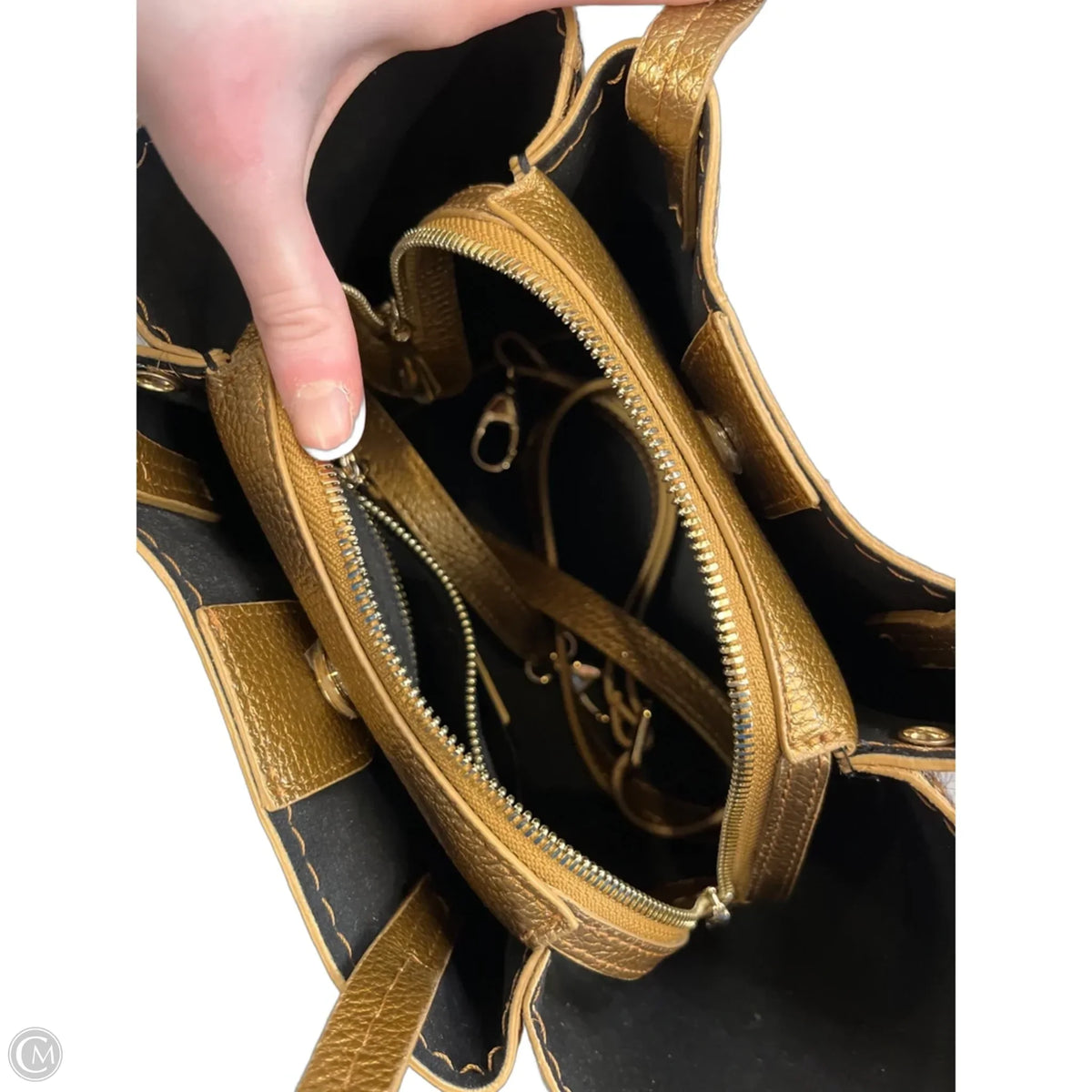 Crossbody Leather By Cma, Size: Small